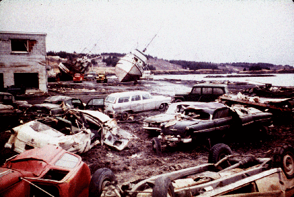 boat after earthquake